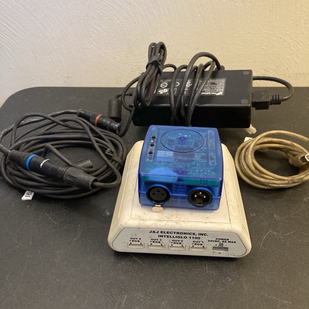 Intelligent DMX Interface + J&J Electronics Intelliglo 110 + Wires - Untested