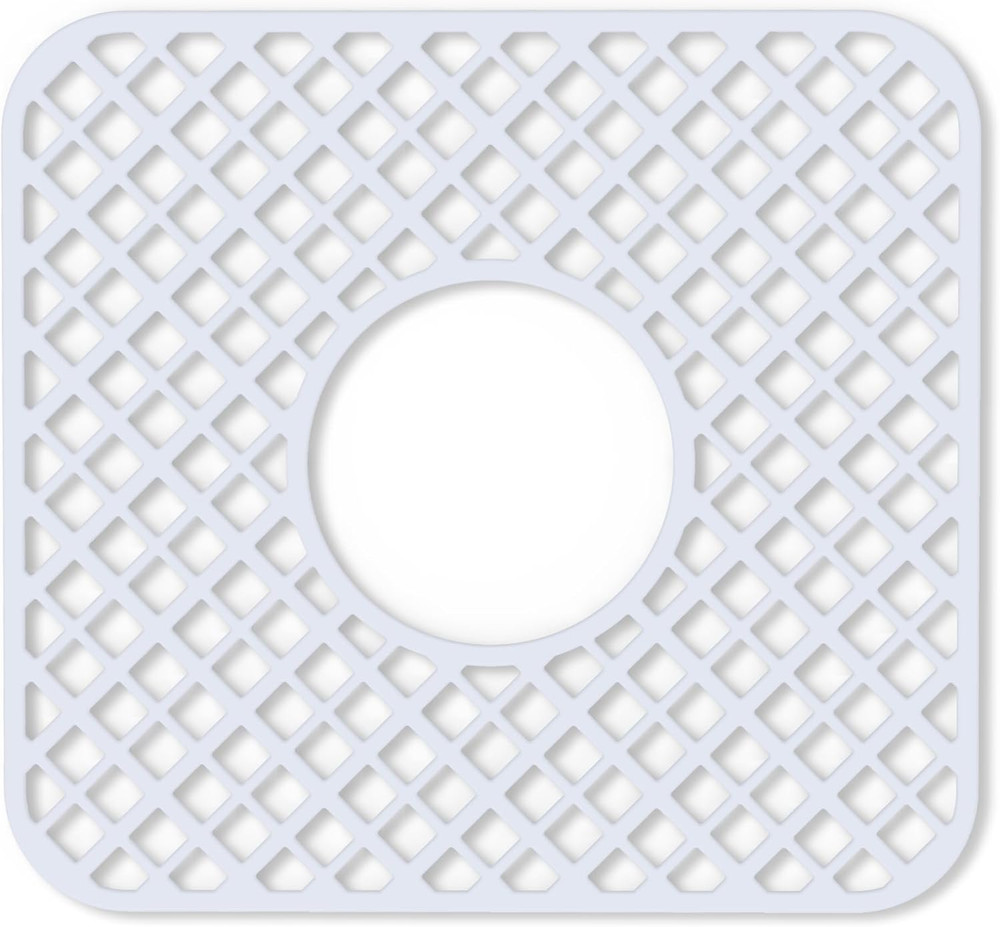 2 Pack Silicone Sink Protector for Kitchen Sink, Trellis Pattern 12 X 11" Sink G