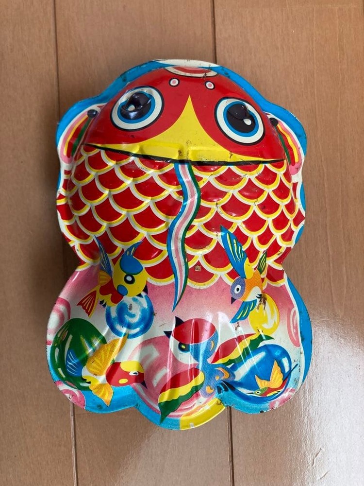 Showa retro tin goldfish
