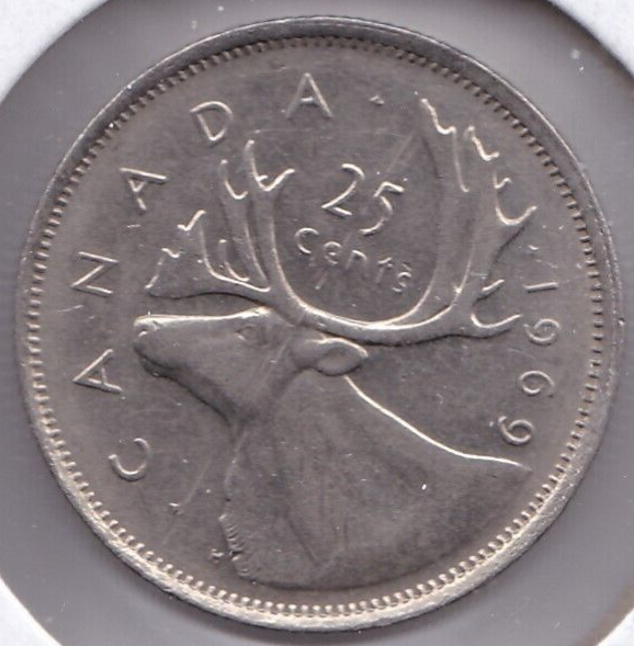 1969 Canada 25 Cent L3