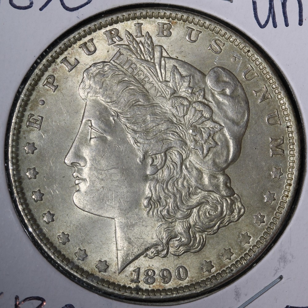 1890 Morgan Silver Dollar UNC *UNCIRCULATED* MS E387 KREM