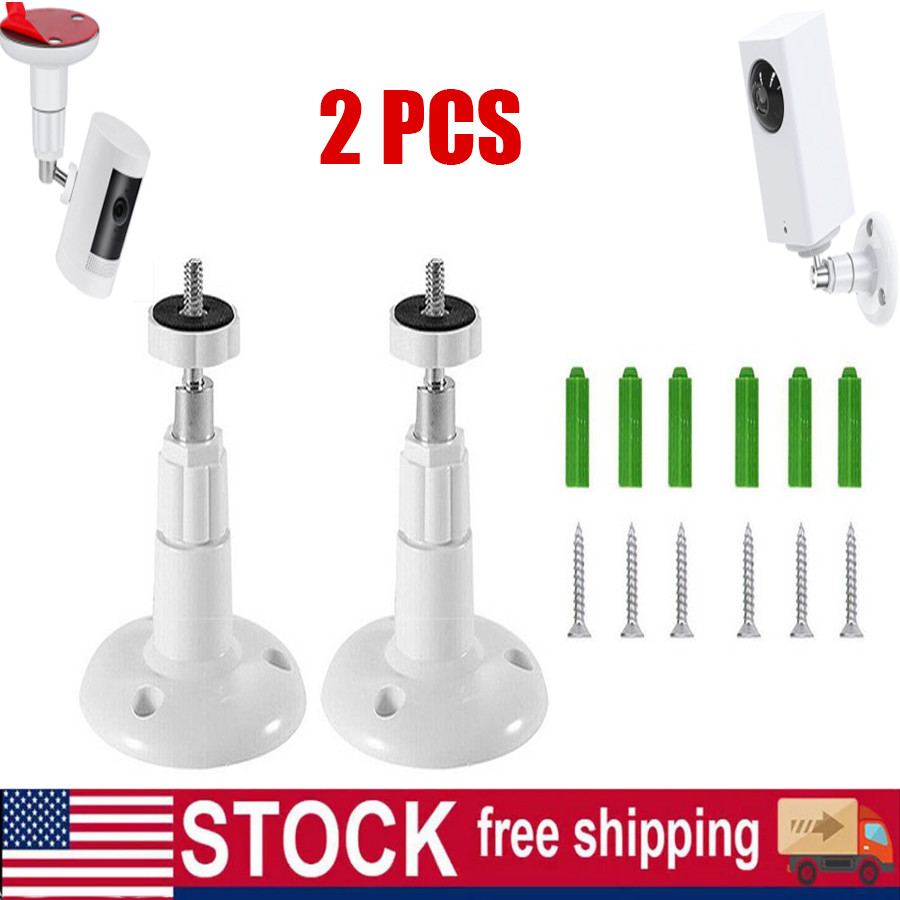 Wall Surveillance Camera Bracket, Indoor And Outdoor Rotatable Bracket 2pcs