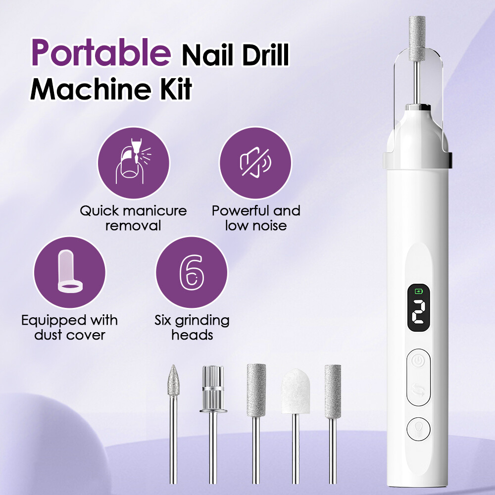 Electric Nail Sander Grinding Pen Sanding Machine File Drill Polishing Tools Set