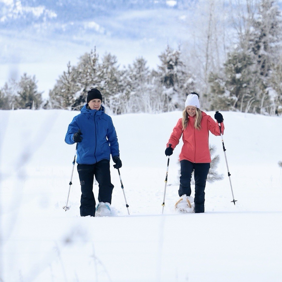 Denali Pro Snowshoes 8x25 Winter Hiking Kit w/ Poles & Carry Bag – 200 lb Rated