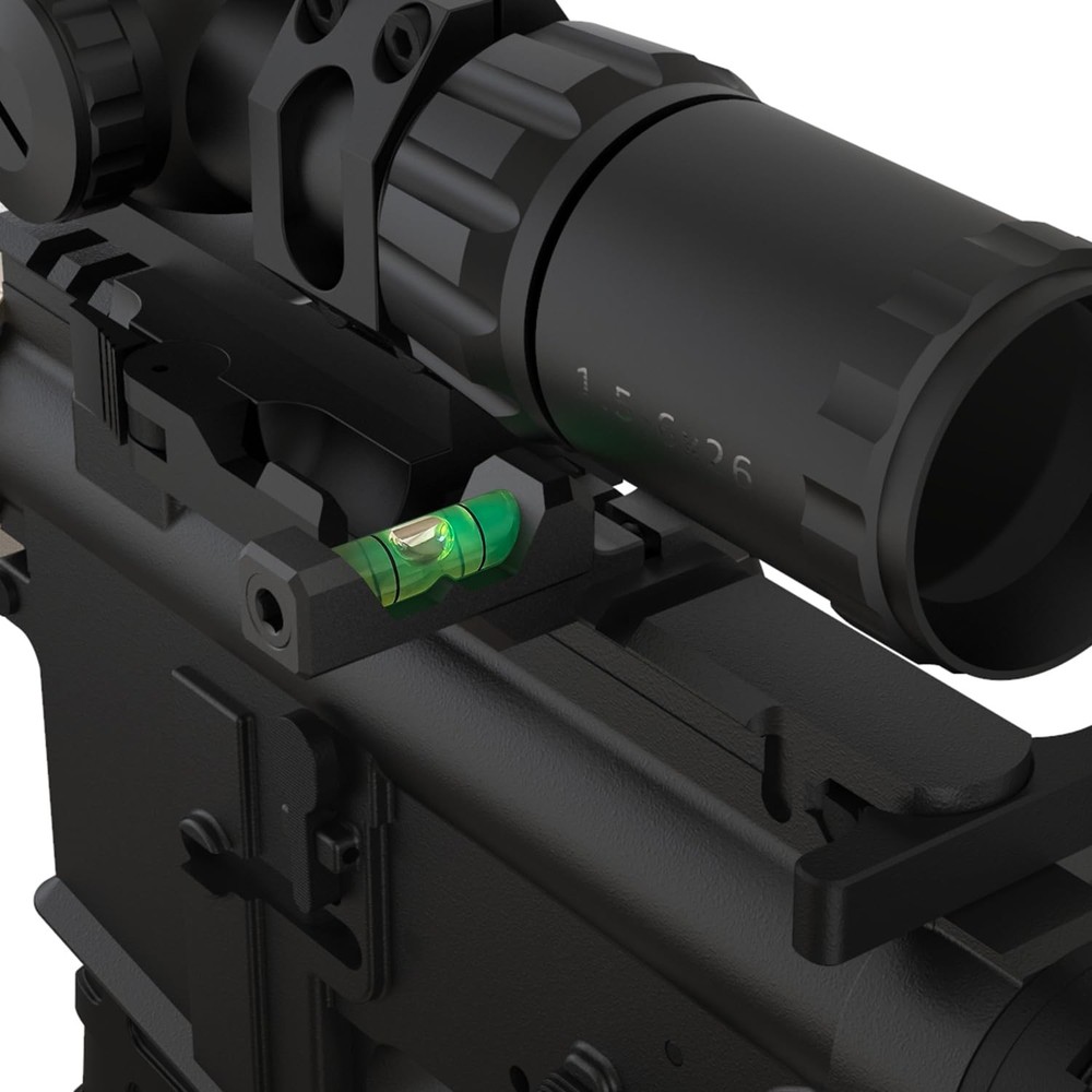 Low Profile Picatinny Bubble Level, Anti Cant Indicator Black