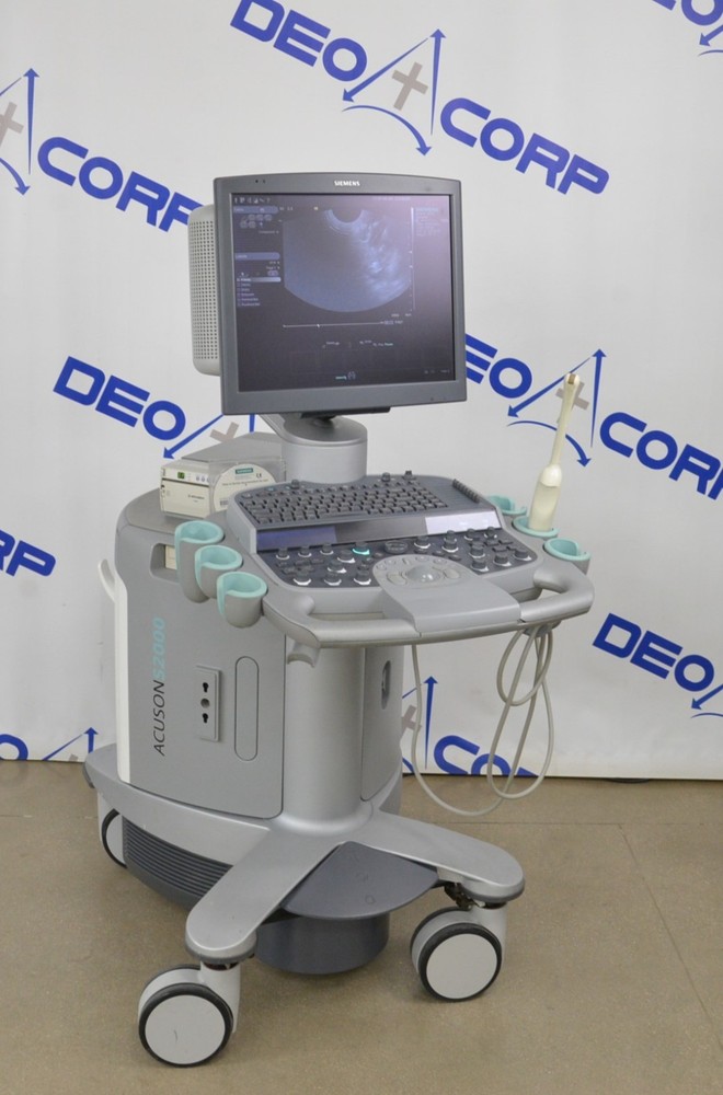 Siemens Acuson S2000 HELX Evolution Imaging Machine W/Siemens EC9-4 Handpiece