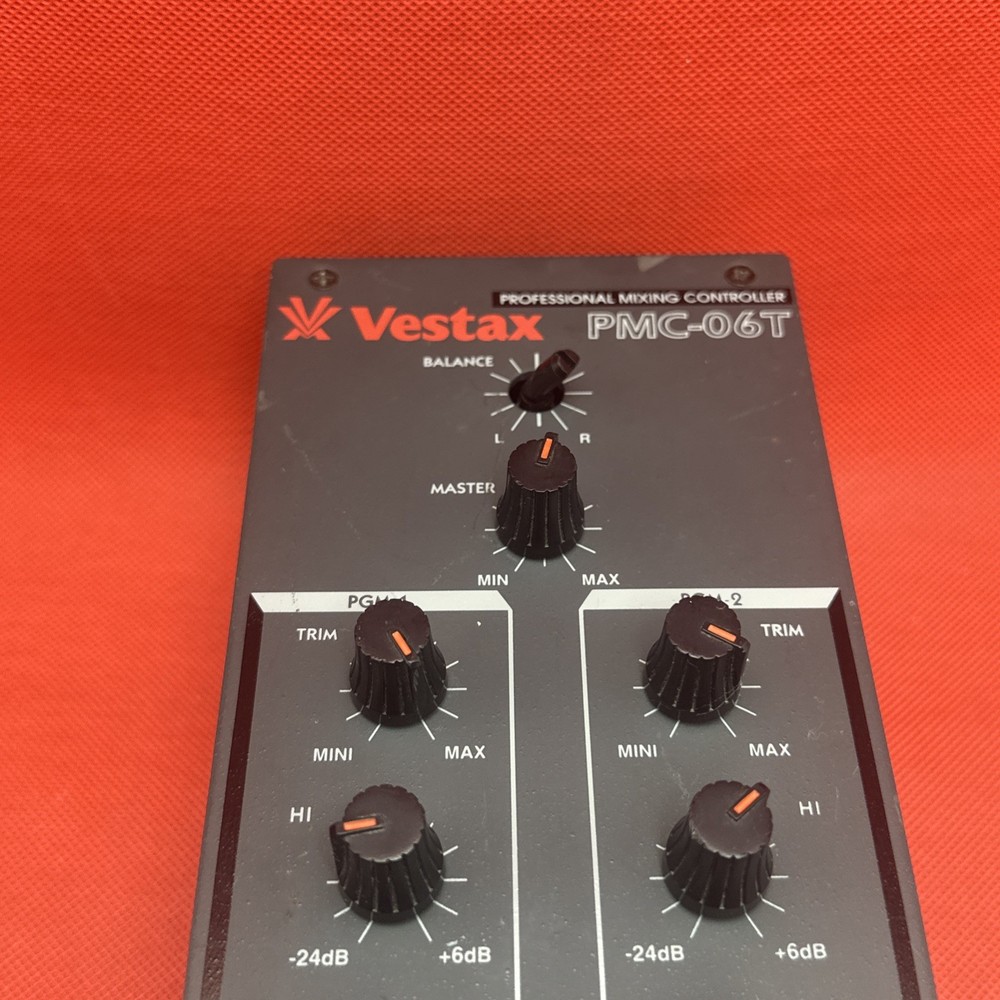 Vestax mixer PMC-06T missing Knobs / No Ac Adapter