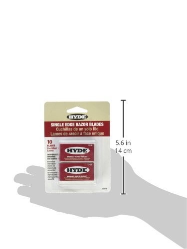 Hyde Tools 13110 10PK SGL Edge Blades, Red