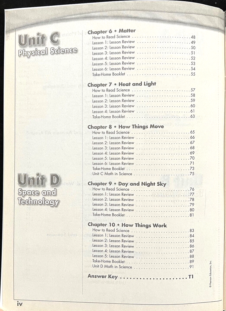 Kindergarten - SCIENCE - TEACHER'S GUIDE WORKBOOK (2006, Scott Foresman)
