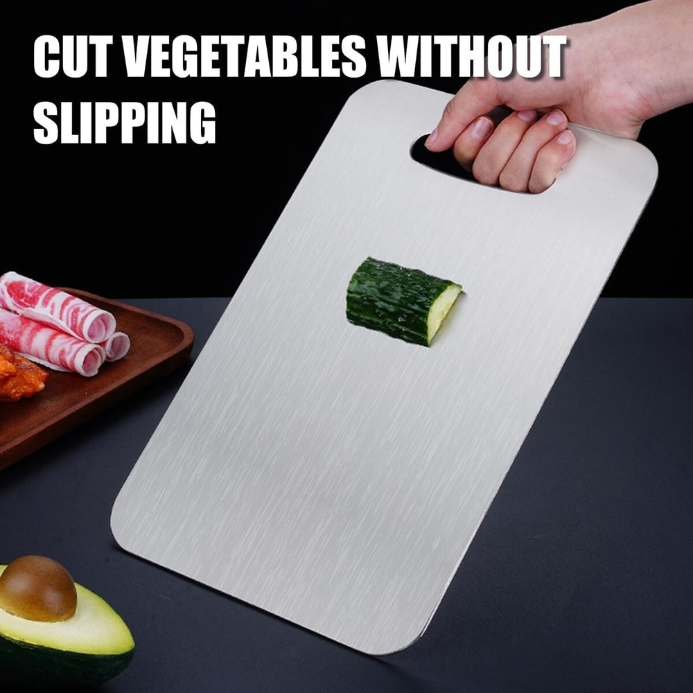 Titanium Cutting Board Double-Sided Titanium Cutting Boards for Kitchen Camping