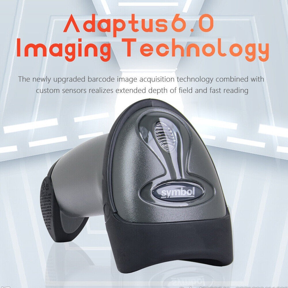 Zebra Symbol LS2208-SR20007R-NA Handheld 1D Laser Barcode Scanner Reader USB US