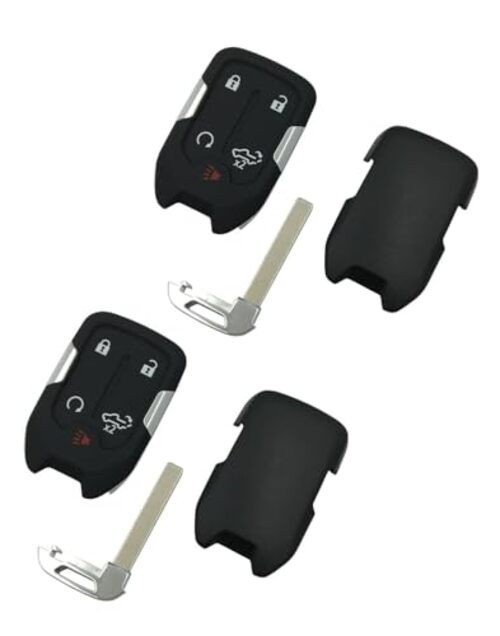 Replacement Smart Keyless Entry Remote Control Key Fob Case Cover 5 Button-2pcs