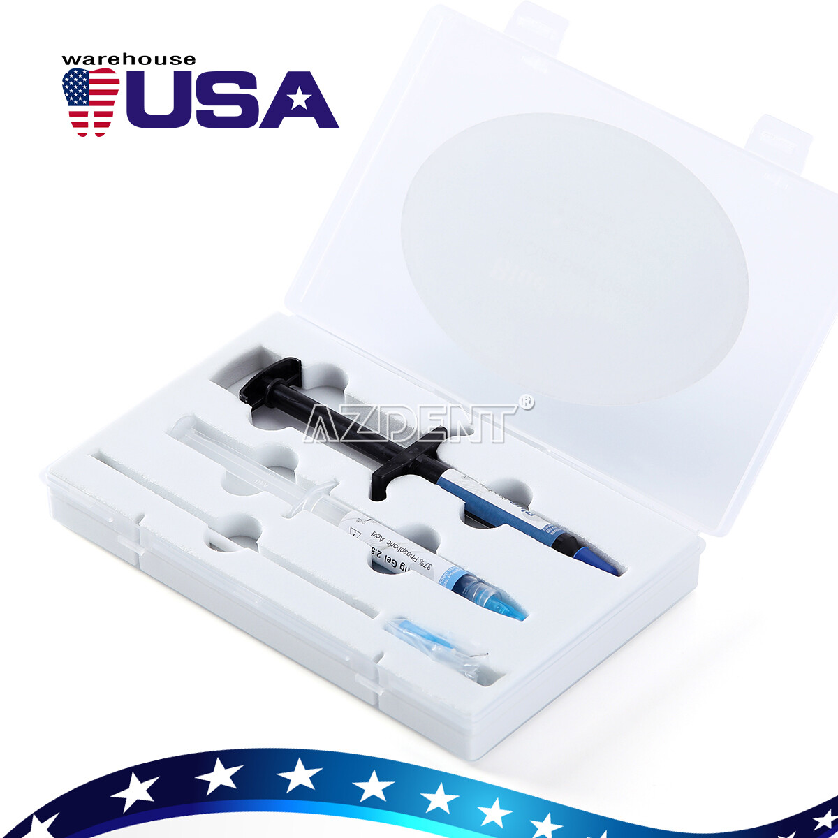 Dental Orthodontic Adhesive Light Cure Band Cement Blue Glue Kit for Brace