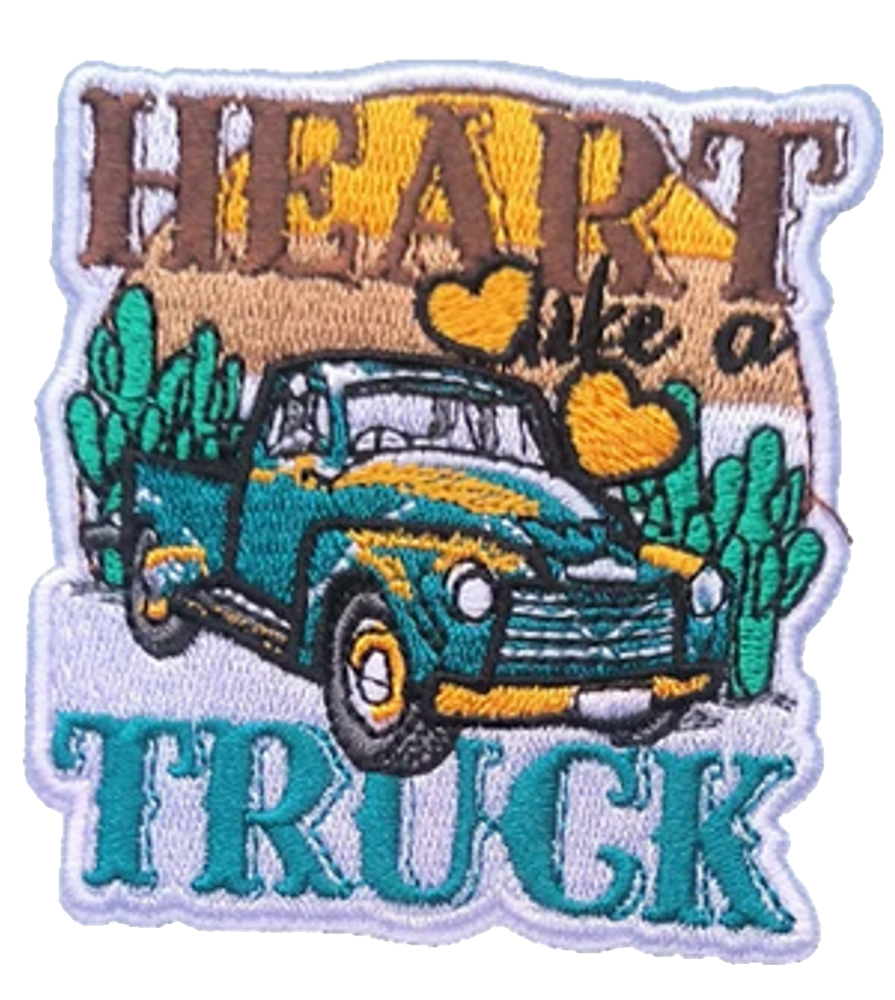 Heart Like A Truck - Embroidered Patch