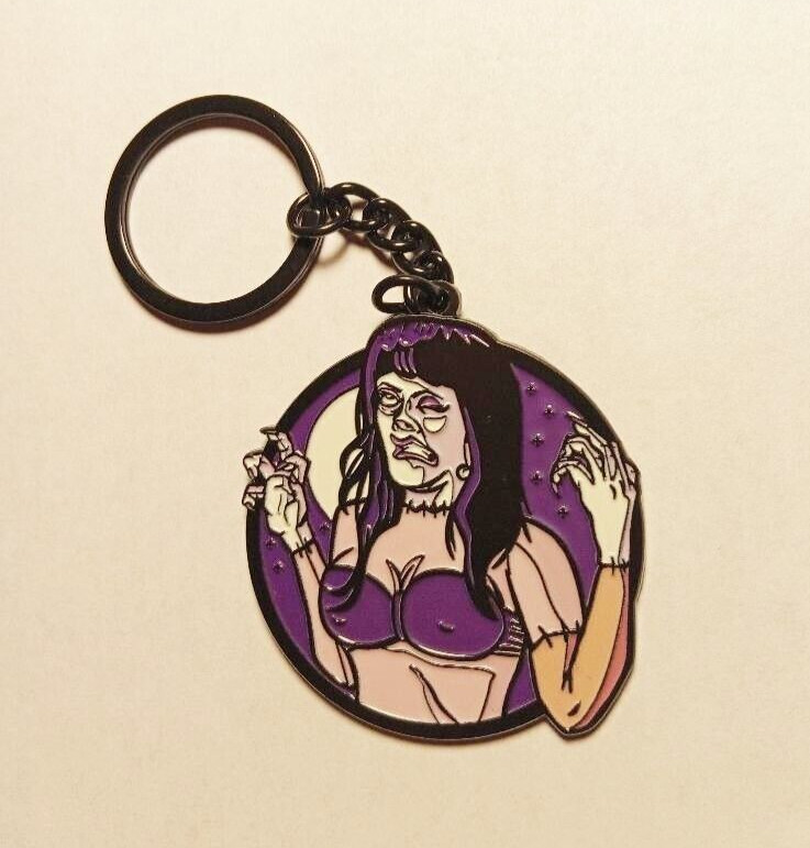 KEYCHAIN - "Man Made Date" - Frankenhooker - Horror movie Metal key ring
