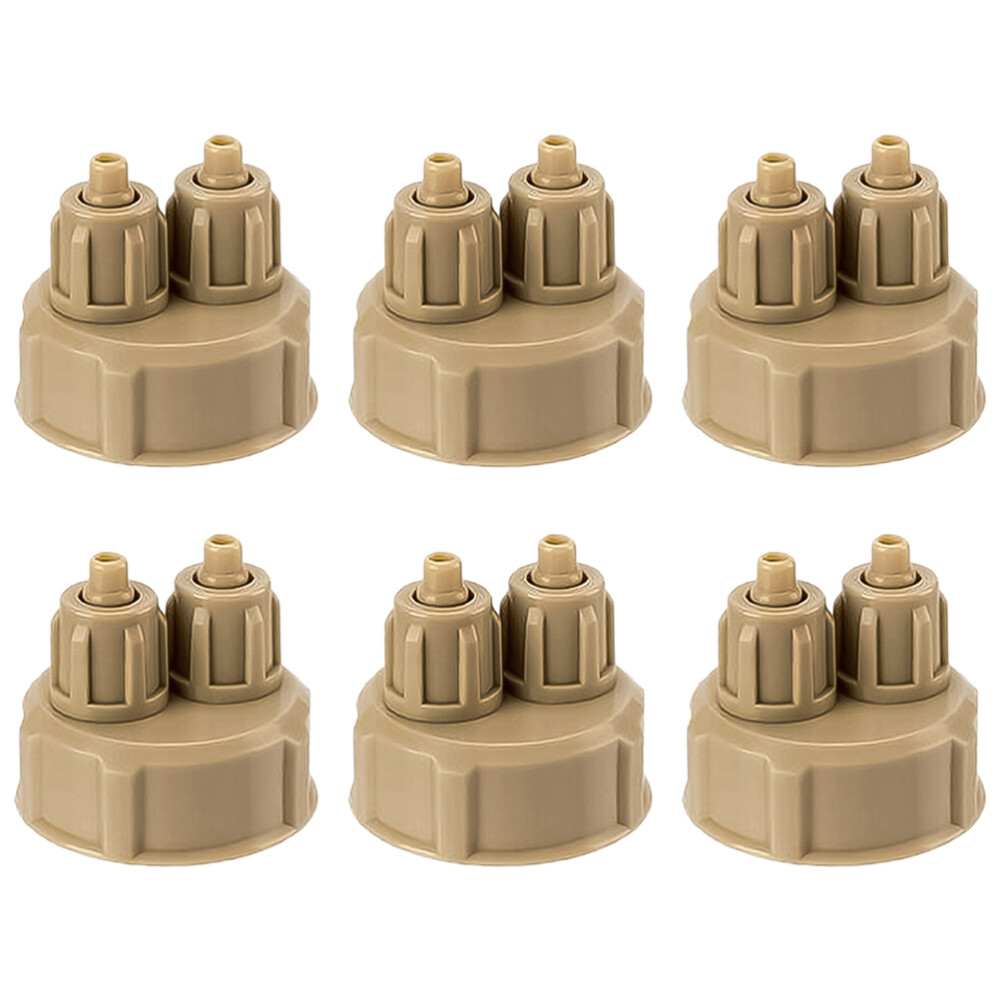 6PCS Carbon Dioxide Reactor CO2 Diffuser Caps Aquarium Plants System Accessories