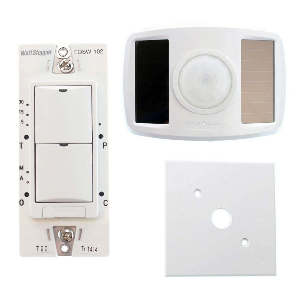 WATTSTOPPER EOKT-102-W RF-SENSOR AND SWITCH KIT, EOPC-100, EOSW-102 DUAL RELAY