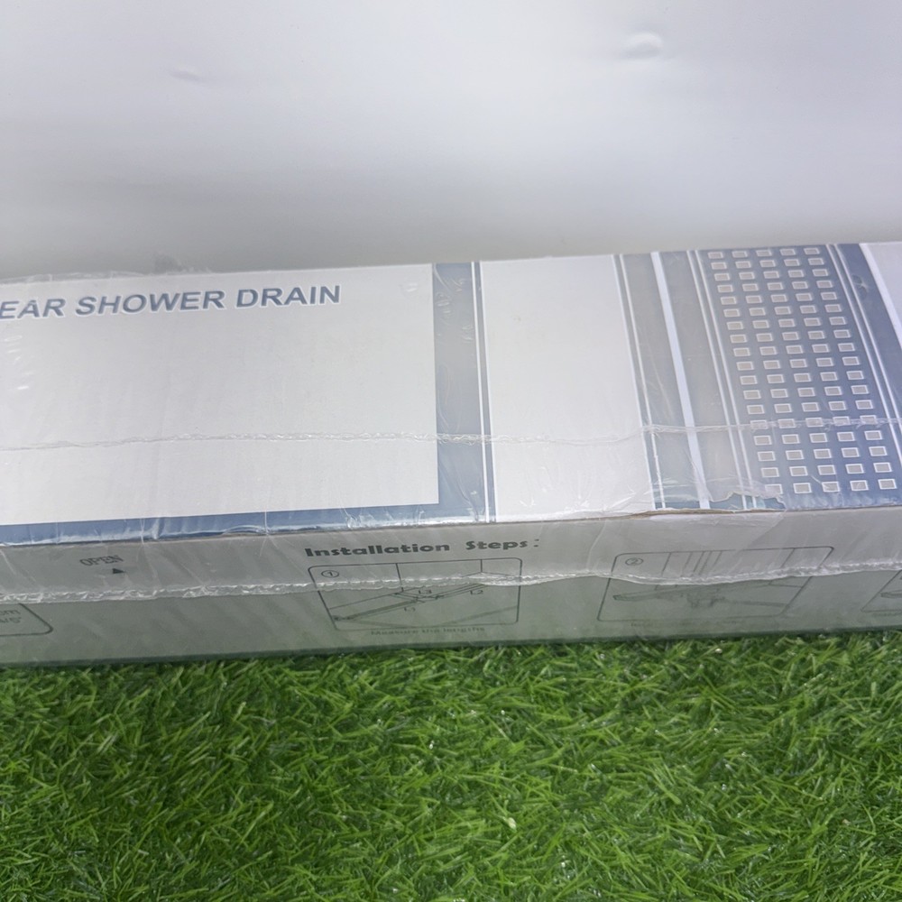 Neodrain 36" Rectangular Linear Shower Drain w/Brick Pattern Brushed Stainless