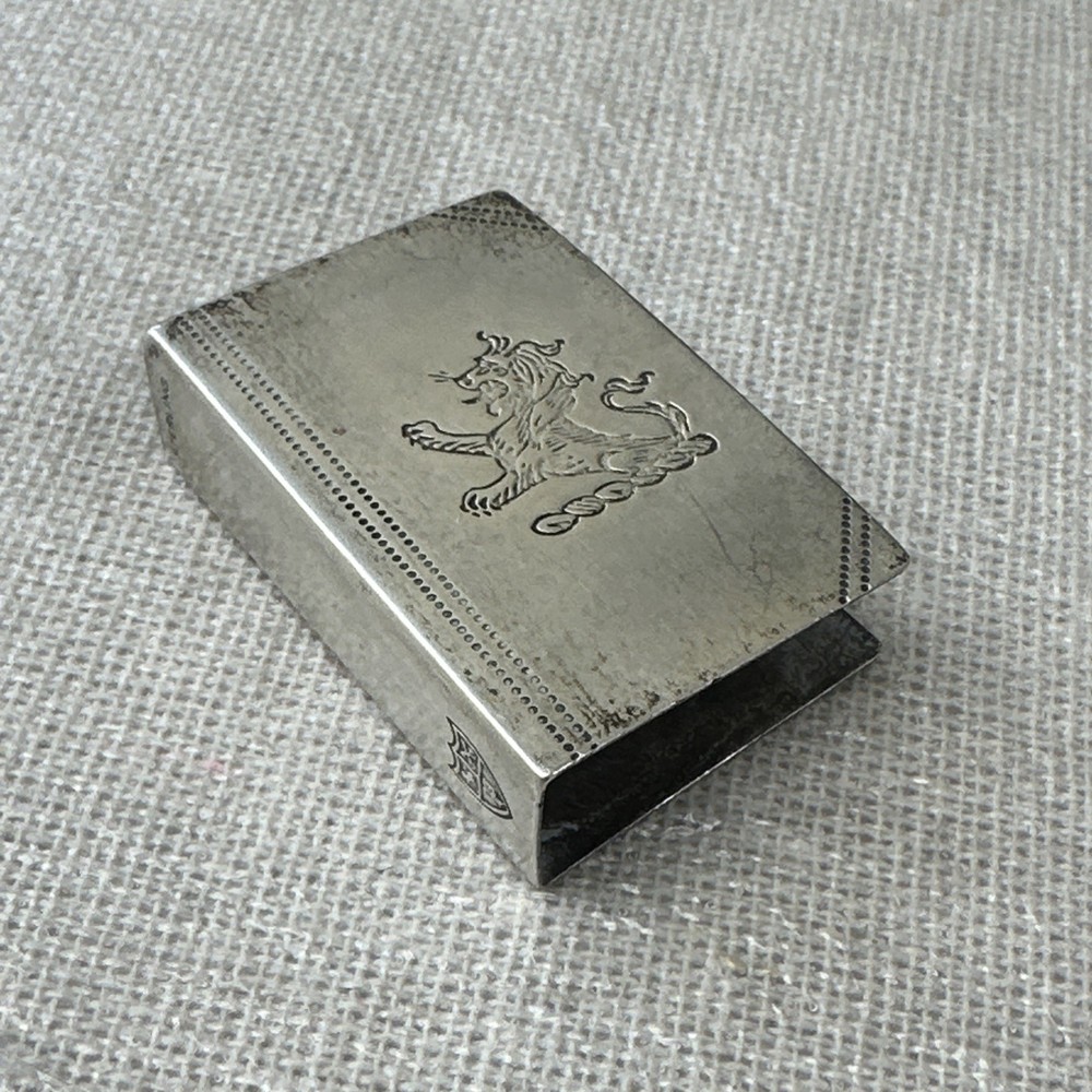 Antique Silver Matchbox Sleeve/Case