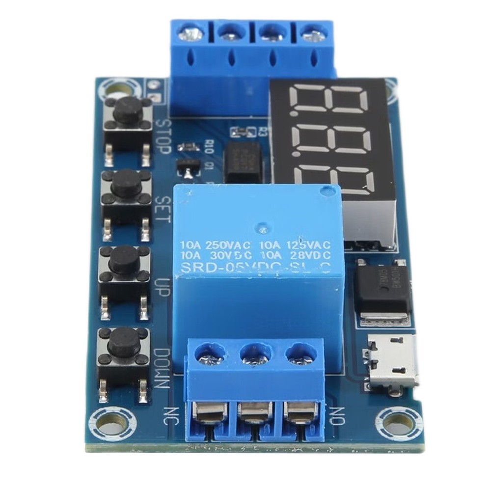 DC 6-30V Support Micro-USB 5V LED Display Automation Cycle Delay Timer8368