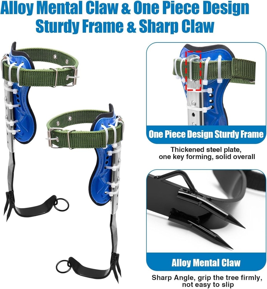Versatile Tree Climbing Gear with Adjustable Fit - Perfect for Work and Play