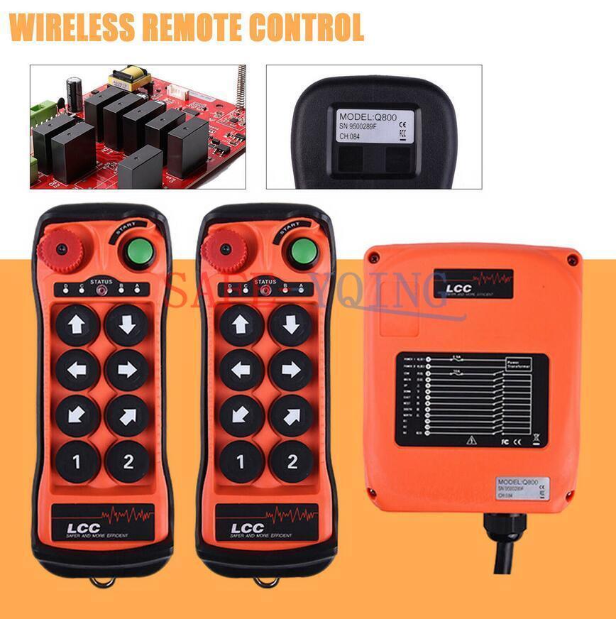 8Button single Speed Hoist Crane Industrial Wireless Remote Control 12V-380V