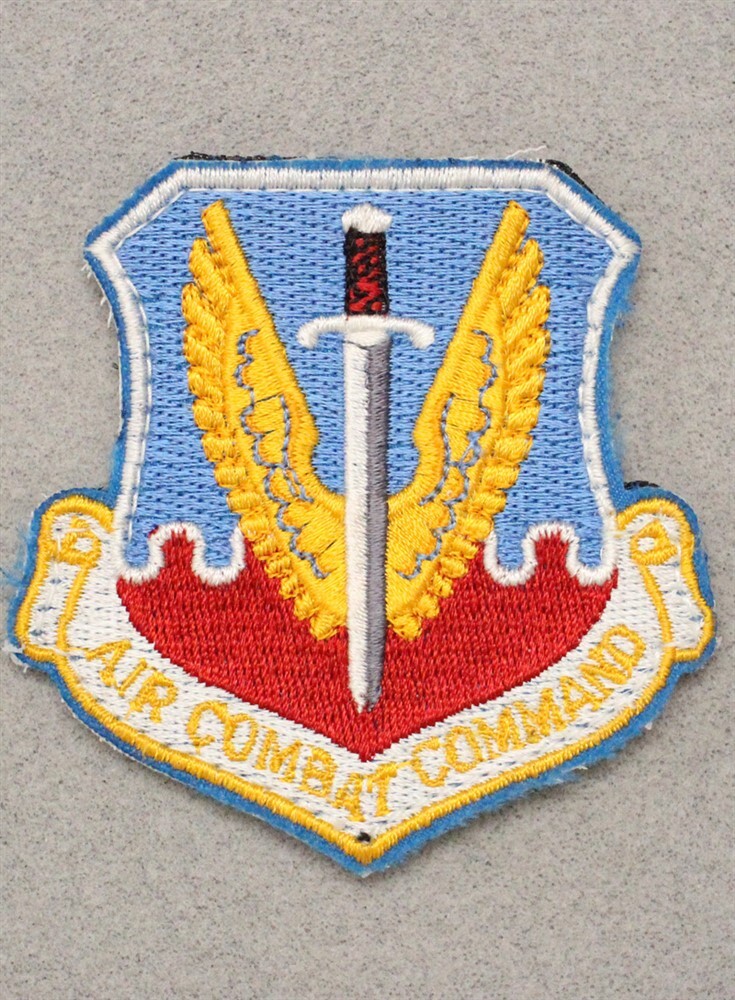 USAF Air Force Patch 204: Air Combat Command - 3" w/hook & loop back