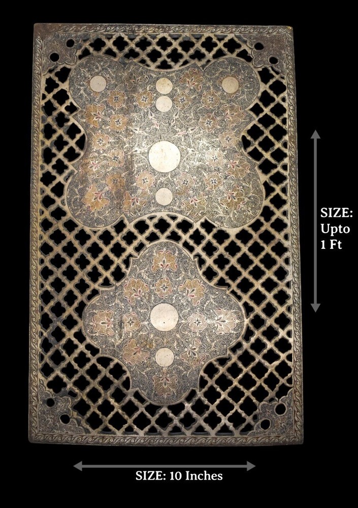 19th century gold silver and ruby made islamic book cover eastern indian