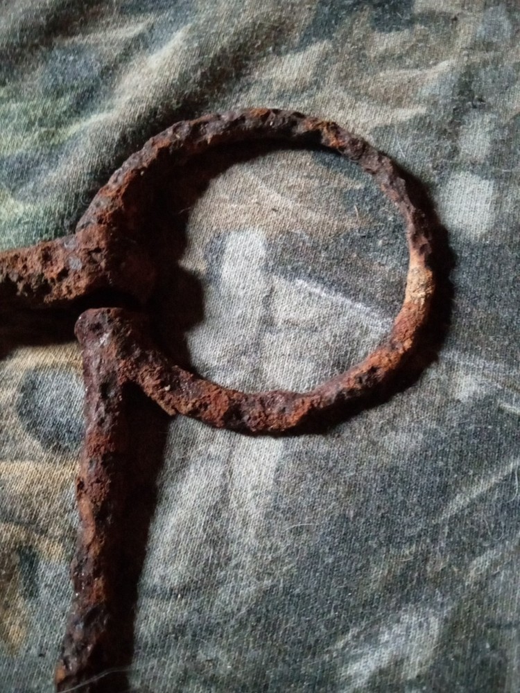 Old Bit Fully Intact Very Rusted And Thin Antique