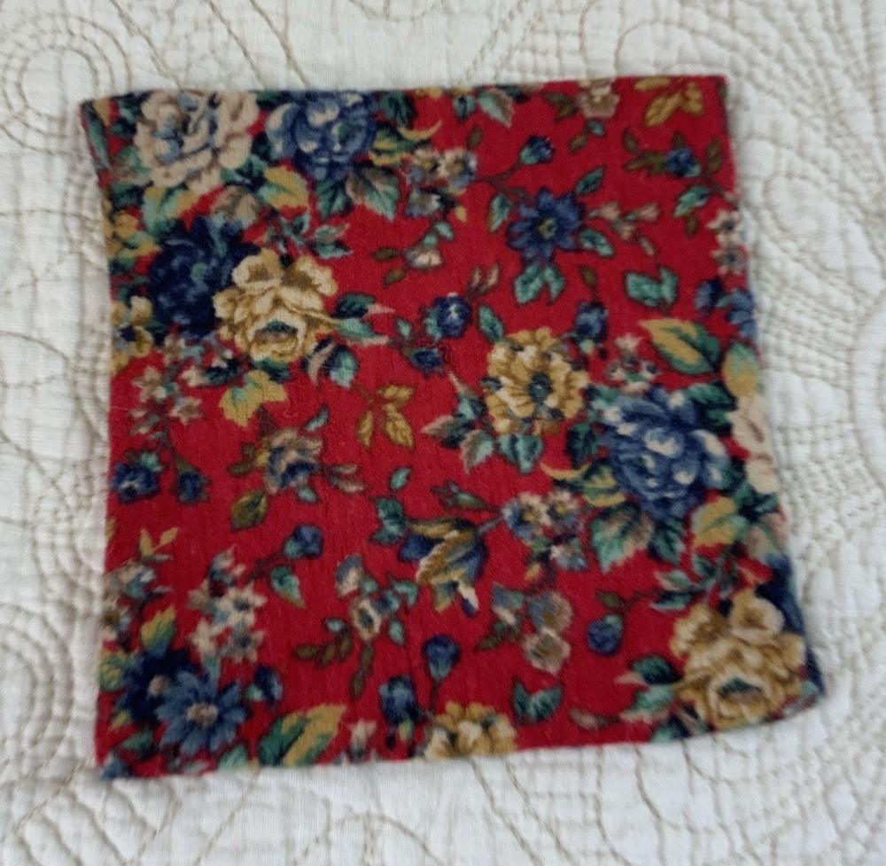 Vintage Patchwork Quilt Small Table Topper, Triangles, Squares, Early Calicos