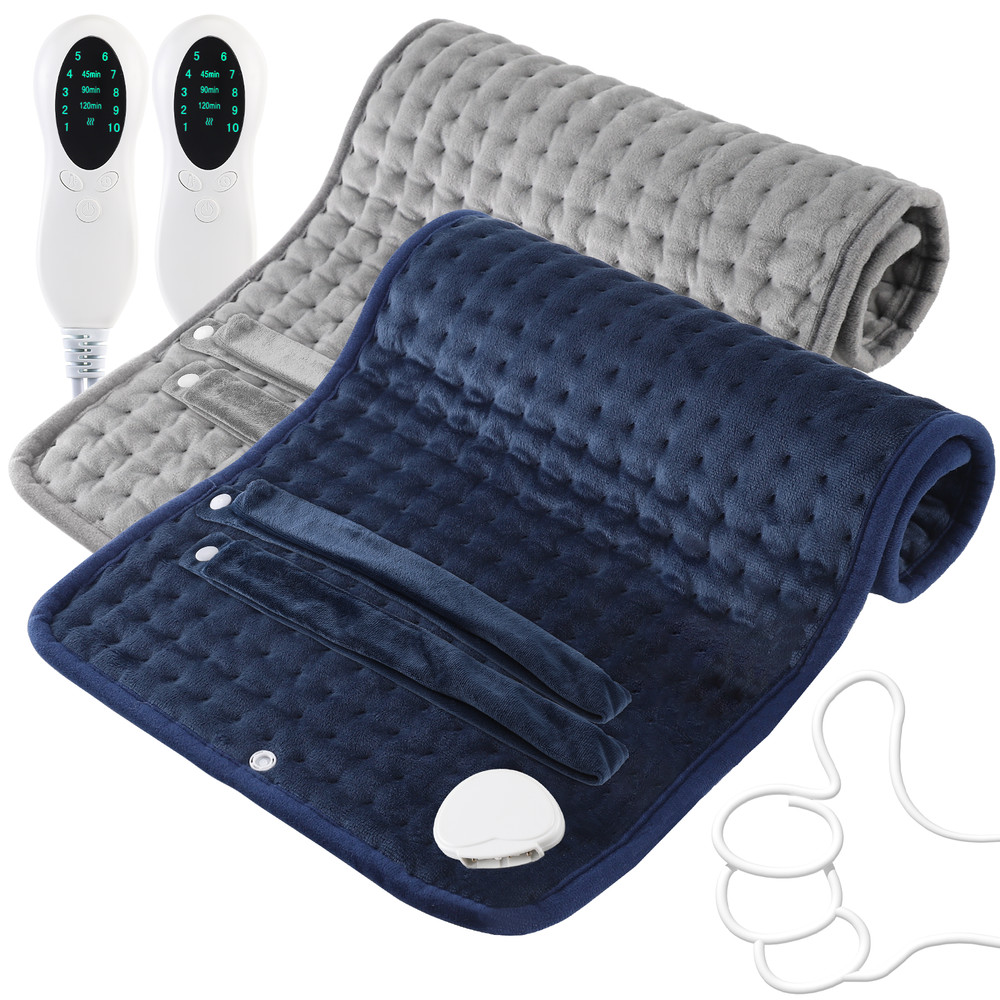 2 Set Heating Pad, 10 Heating Levels, Adjustable Time and Heating Settings