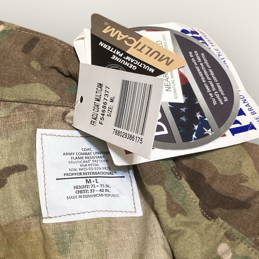 Army Combat Uniform Coat Medium-Long Propper NWT FR FAST SHIP