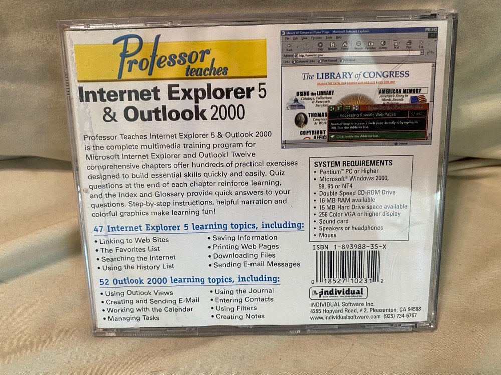 Professor Teaches Windows Word Excel PowerPoint Front Page 2000 Training CDs Set