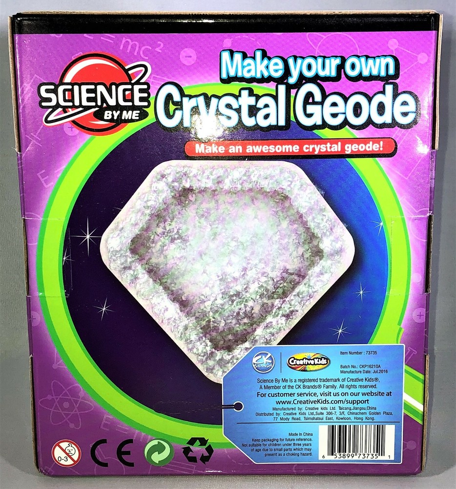 Crystal Geodes Make Your Own Science Creative Kids Diamond Shaped Geode