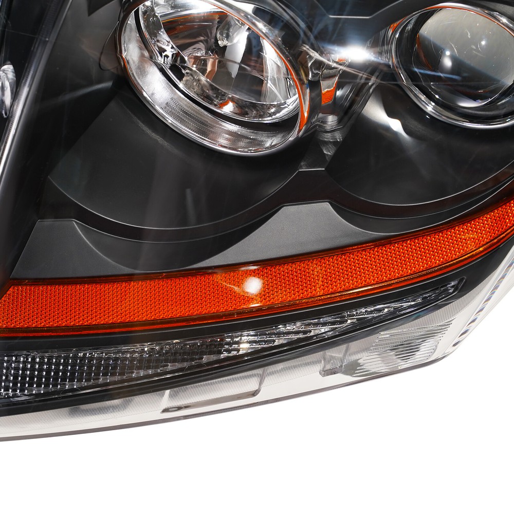 For 2008-2014 Cadillac CTS Halogen Upgrade Headlights Black Conversion Pair