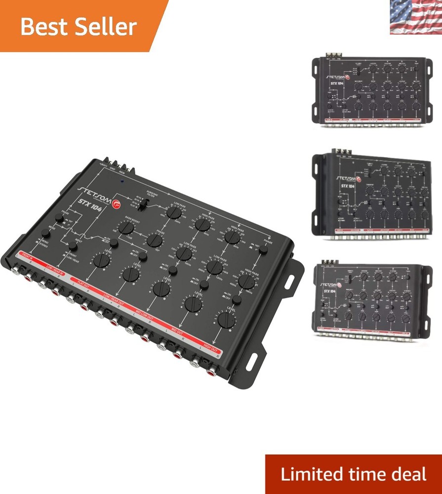 Lightweight 5-Channel Car Audio Crossover - Sleek and Powerful Performance