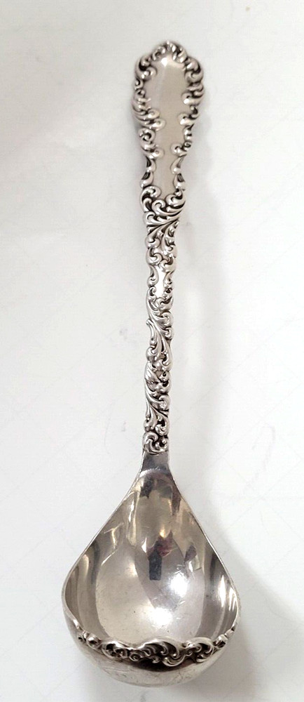 R. Wallace Waverly Sterling Silver Solid Cream Ladle 6"