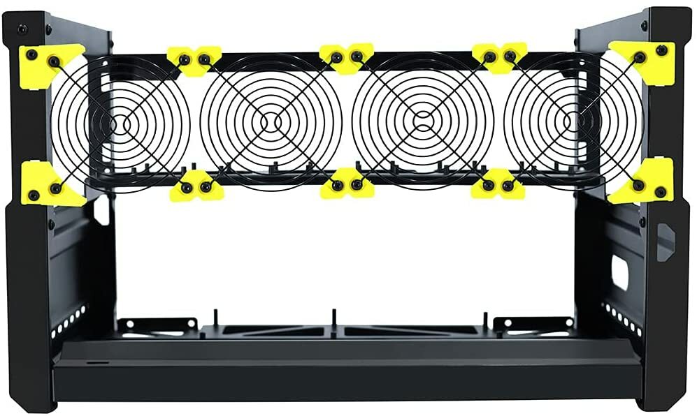 Veddha T3 6-GPU Mining Case Aluminum Mining Rig Open Air Frame Case