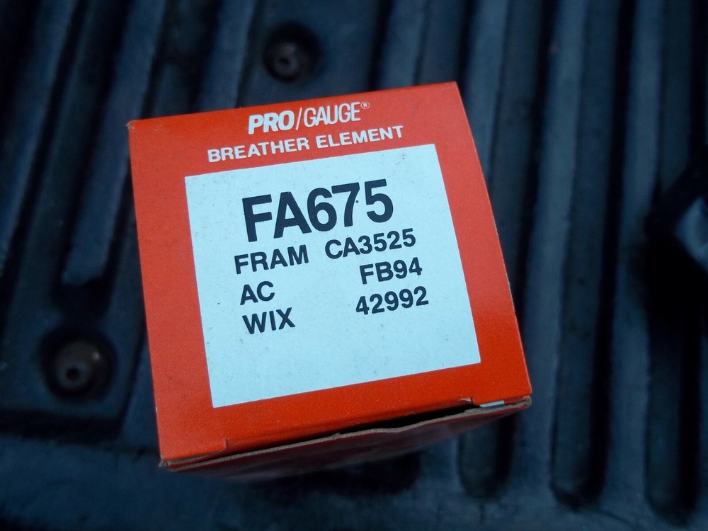 Engine Crankcase Breather Element   PRO GAUGE  FA-675