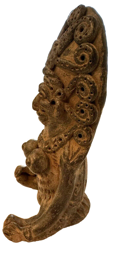 Carved Fertility Goddess Explicit Statue