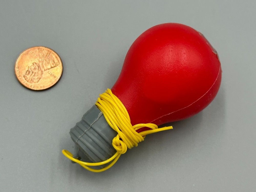 1980s FULL Sealed TOPPS Vintage BUBBLE GUM Candy Container LIGHTBULB