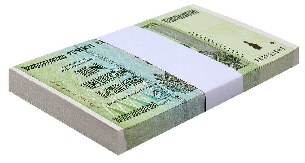 Zimbabwe 10 Trillion Dollars, 2008, AA, P-88, UNC X 100 PCS Bundle Pack