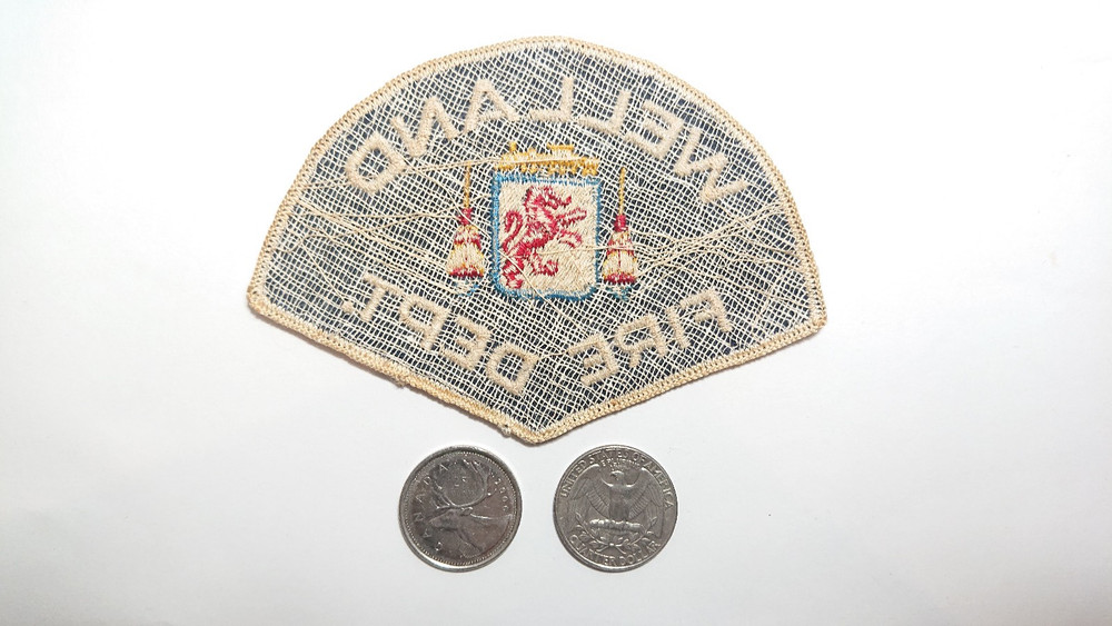 Vintage Welland Fire Department Patch Badge Crest