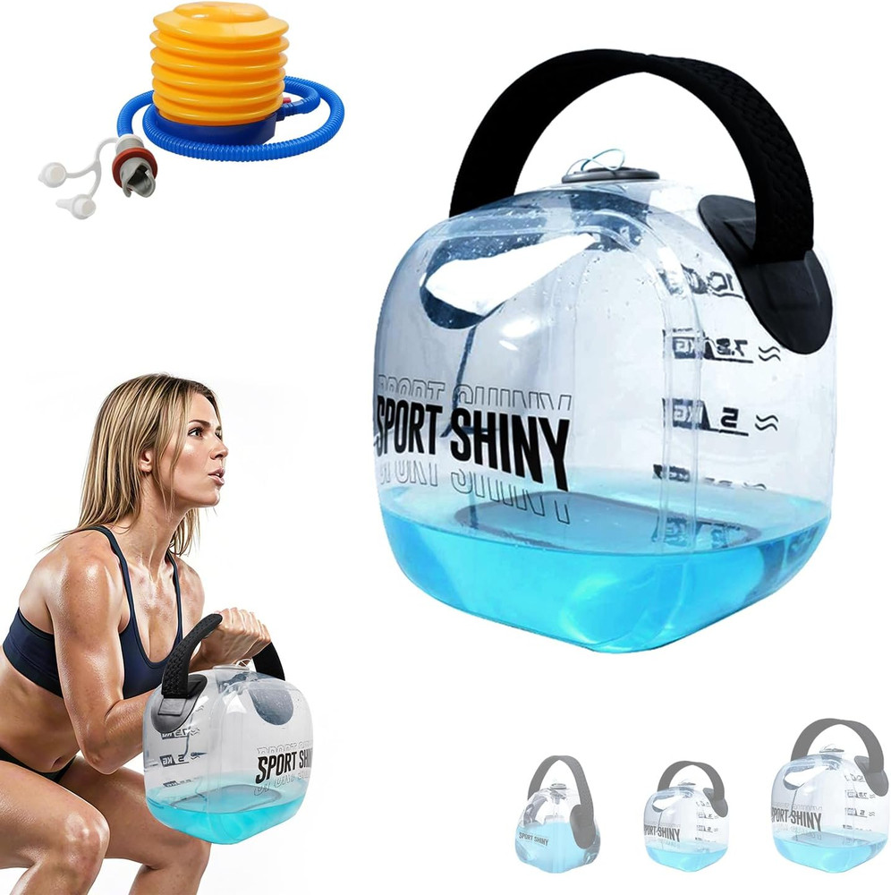 Easygo Kettlebells, Foldable Water-Filled Kettlebell, Adjustable Kettlebell
