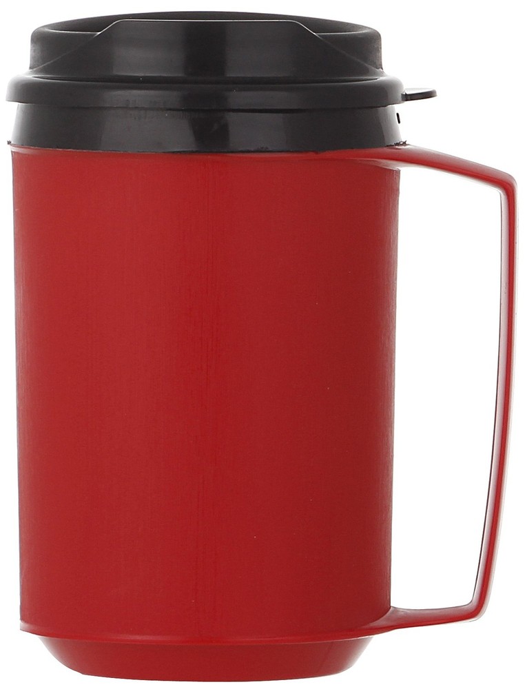 Foam Insulated Mug, 12-Ounce, Red