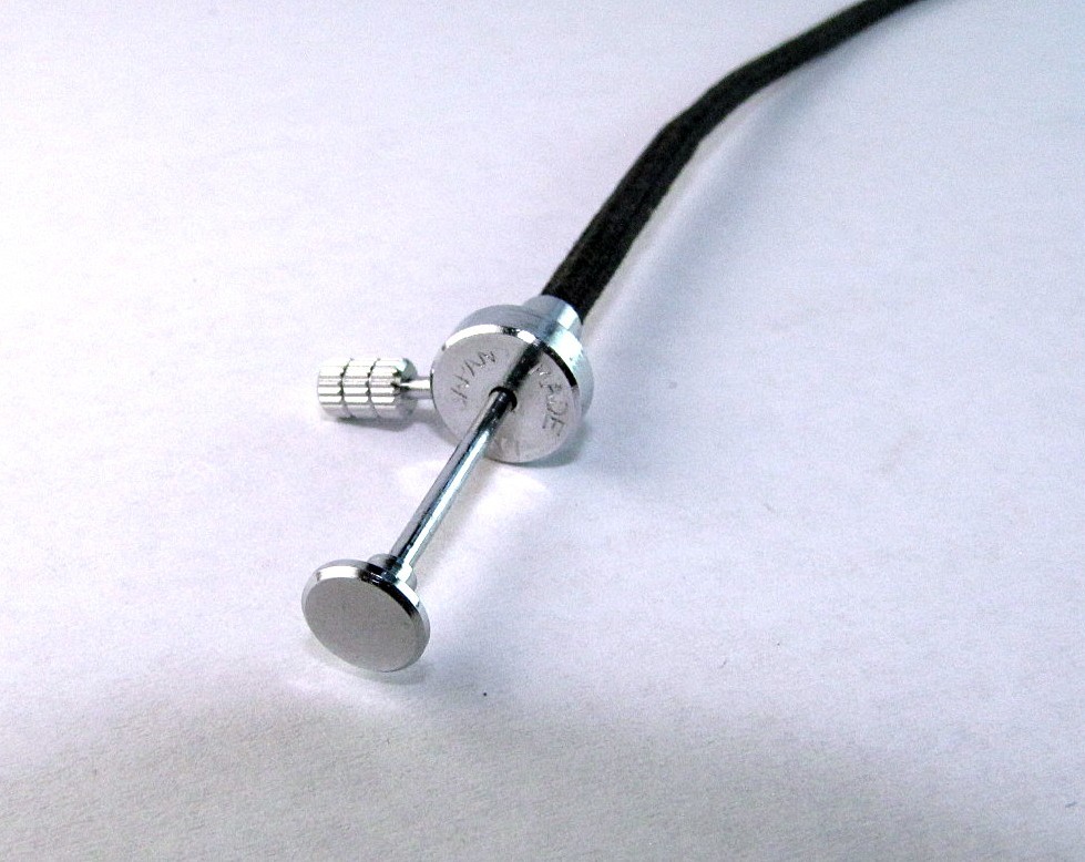 Vintage Locking Cable Camera Shutter Release Cloth Plunger 16" Long #203b
