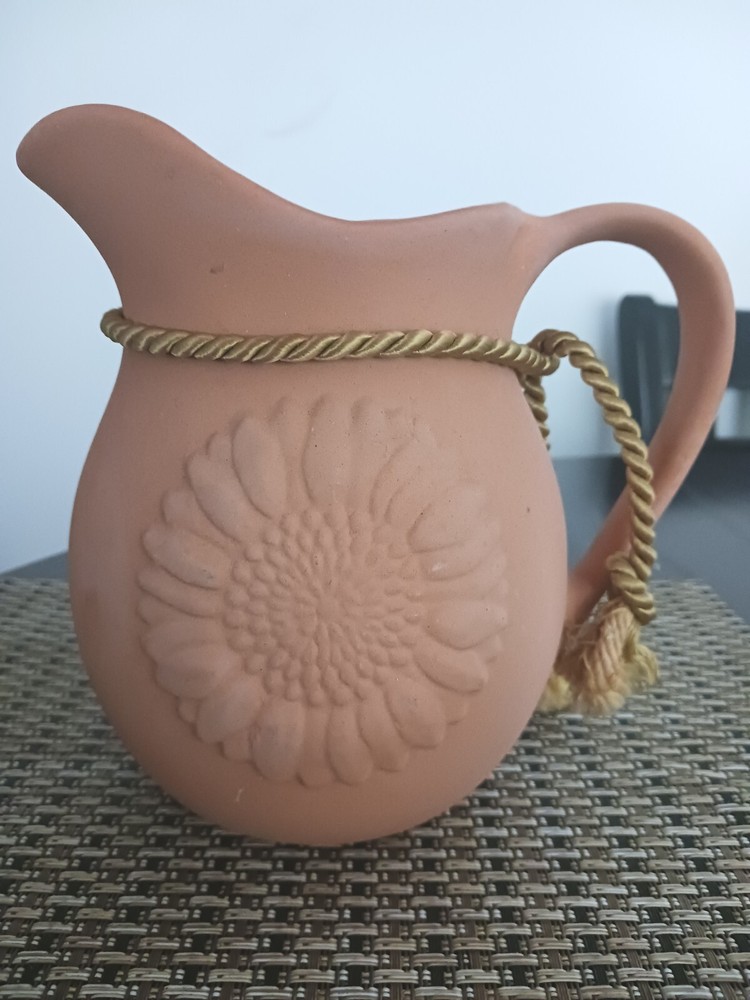 Pitcher Terra Cotta Sunflower reco Mexico