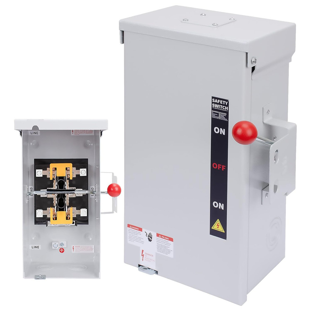 100A Generator Transfer Switch, 24000W Universal Double Throw Safety Switch, 120