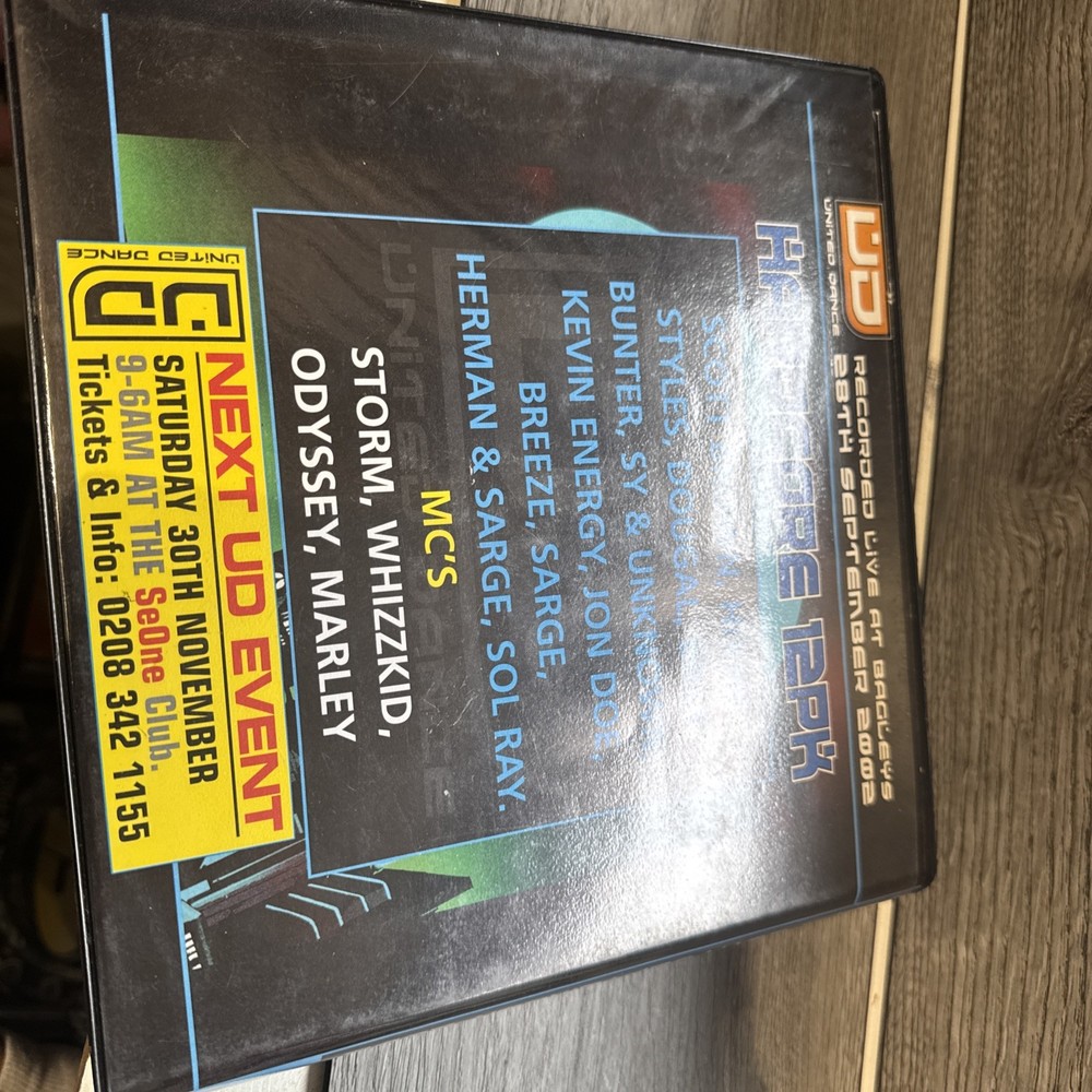 United Dance Hardcore Bagleys Tape Pack 5 Tapes Only