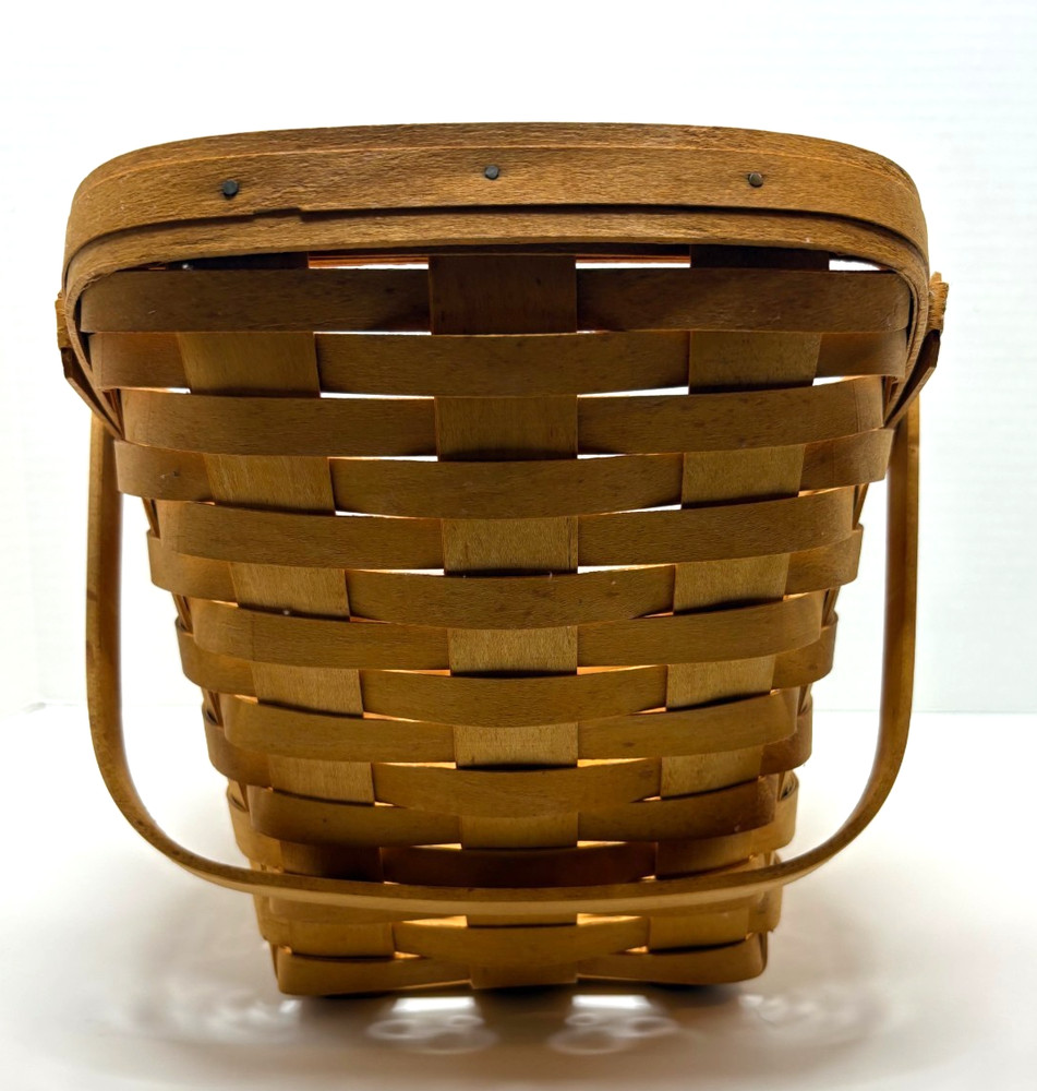 LONGABERGER 1998 Large Vegetable Basket w/Paperwork